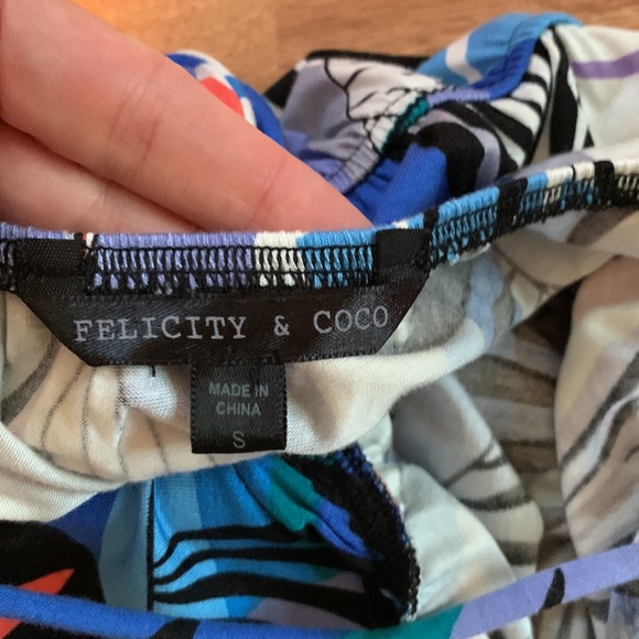 Felicity + Coco tropical maxi, NWOT - Picture 5 of 6